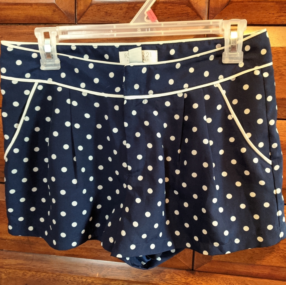 Navy/white polka dot shorts !!BOGO 1/2 off!!
